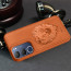 Vaku ® Vivo Y29 5G Lion Embossed Luxury Designer Leather Protective Back Cover