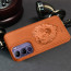 Vaku ® Vivo Y300 5G Lion Embossed Luxury Designer Leather Protective Back Cover