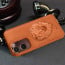 Vaku ® Vivo Y28s 5G Lion Embossed Luxury Designer Leather Protective Back Cover