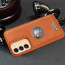 Vaku ® Vivo Y200e 5G Regal Shield Metal Lion Engraved Leather Protective Back Cover