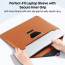 Vaku Luxos ® URBANMATE MacBook & Laptop Sleeve 13/14 Inch Vegan Leather Ultra-Thin Protection Sleeve With Built-in Stand