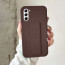 Vaku ® Samsung Galaxy S21 FE Harbor Grip Multi-Functional Magnetic Vertical & Horizontal Stand Case Silicon Back Cover