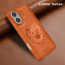 Vaku ® Apple iPhone 16 Plus Lion Embossed Luxury Designer Leather Protective Back Cover