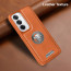 Vaku ® Oppo Reno12 5G Regal Shield Metal Lion Engraved Leather Protective Back Cover