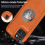 Vaku ® Apple iPhone 15 Regal Shield Metal Lion Engraved Leather Protective Back Cover