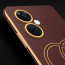 Vaku ® OnePlus Nord CE 3 5G Skylar Leather Pattern Gold Electroplated Soft TPU Back Cover