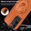 Vaku ® Vivo V29 Pro 5G Lion Embossed Luxury Designer Leather Protective Back Cover Case