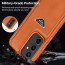 Vaku Luxos ® Samsung Galaxy S23 FE Nyxen Premium Leather Stitched Soft Shockproof Protective Back Cover