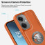 Vaku ® OnePlus Nord CE 3 5G Regal Shield Metal Lion Engraved Leather Protective Back Cover