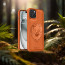 Vaku ® Apple iPhone 15 Plus Lion Embossed Luxury Designer Leather Protective Back Cover