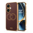 Vaku ® OnePlus Nord CE 3 5G Skylar Leather Pattern Gold Electroplated Soft TPU Back Cover