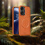 Vaku ® Oneplus Nord 2T Maxtron Leather Stitched Magnetic Magsafe Non-Slip Grip Shockproof Back Cover