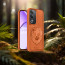 Vaku ®  Oppo A3 Pro 5G Lion Embossed Luxury Designer Leather Protective Back Cover Case