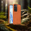 Vaku ® Vivo V27 5G Luxe Premium Leather Stitched Non-Slip Grip Protective Back Cover