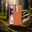Vaku ® Oppo Reno12 5G Luxe Premium Leather Stitched Non-Slip Grip Protective Back Cover