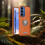 Vaku ® Samsung Galaxy S25 Regal Shield Metal Lion Engraved Leather Protective Back Cover