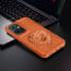 Vaku ® Vivo Y75 5G Lion Embossed Luxury Designer Leather Protective Back Cover Case