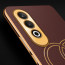 Vaku ® OnePlus Nord CE4 Skylar Leather Pattern Gold Electroplated Soft TPU Back Cover