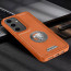 Vaku ® Samsung Galaxy S24 Regal Shield Metal Lion Engraved Leather Protective Back Cover