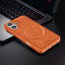 Vaku ® Apple iPhone 16 Maxtron Leather Stitched Magnetic Magsafe Non-Slip Grip Shockproof Back Cover