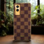 Vaku ® Vivo V21e 5G Cheron Leather Electroplated Soft TPU Back Cover