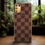 Vaku ® Samsung Galaxy M31 Cheron Series Leather Stitched Gold Electroplated Soft TPU Back Cover
