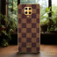 Vaku ® Xiaomi Redmi Note 9 Pro Max Cheron Series Leather Stitched Gold Electroplated Soft TPU Back Cover