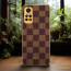 Vaku ® Redmi Note 11 Cheron Series Leather Stitched Gold Electroplated Soft TPU Back Cover