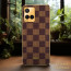 Vaku ® Vivo Y33s Cheron Leather Electroplated Soft TPU Back Cover