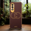 Vaku ® OnePlus Nord CE4 Skylar Leather Pattern Gold Electroplated Soft TPU Back Cover