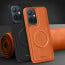 Vaku ® Vivo Y75 5G Maxtron Leather Stitched Magnetic Magsafe Non-Slip Grip Shockproof Back Cover
