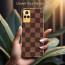 Vaku ® Vivo Y73 Cheron Series Leather Stitched Gold Electroplated Soft TPU Back Cover