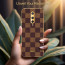 Vaku ® OnePlus 8 Cheron Series Leather Stitched Gold Electroplated Soft TPU Back Cover