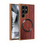 Vaku ® Samsung Galaxy S24 Ultra Diamond Plume Pattern Magnetic Magsafe Matte Soft-Touch Texture Back Cover