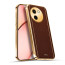 Vaku ® Vivo T3x 5G Luxemberg Leather Pattern Gold Electroplated Soft TPU Back Cover