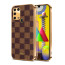 Vaku ® Samsung Galaxy M31 Cheron Series Leather Stitched Gold Electroplated Soft TPU Back Cover