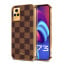 Vaku ® Vivo Y73 Cheron Series Leather Stitched Gold Electroplated Soft TPU Back Cover