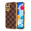 Vaku ® Redmi Note 11S Cheron Series Leather Stitched Gold Electroplated Soft TPU Back Cover