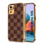 Vaku ® Redmi Note 10S Cheron Series Leather Stitched Gold Electroplated Soft TPU Back Cover