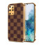 Vaku ® Samsung Galaxy S20 Plus Cheron Series Leather Stitched Gold Electroplated Soft TPU Back Cover