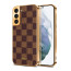 Vaku ® Samsung Galaxy S22 Plus Cheron Leather Electroplated Soft TPU Back Cover