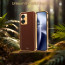 Vaku ® OnePlus Nord 2T 5G Luxemberg Series Leather Stitched Gold Electroplated Soft TPU Back Cover