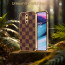 Vaku ® OnePlus 8 Cheron Series Leather Stitched Gold Electroplated Soft TPU Back Cover