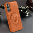 Vaku ® OnePlus Nord CE4 Lion Embossed Luxury Designer Leather Protective Back Cover Case