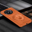 Vaku ® OnePlus 12R Lion Embossed Luxury Designer Leather Protective Back Cover