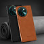Vaku ® Vivo Y58 5G Luxe Premium Leather Stitched Non-Slip Grip Protective Back Cover