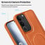 Vaku ® Vivo V29 5G Maxtron Leather Stitched Magnetic Magsafe Non-Slip Grip Shockproof Back Cover