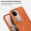 Vaku ® Vivo V40e 5G Maxtron Leather Stitched Magnetic Magsafe Non-Slip Grip Shockproof Back Cover