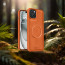 Vaku ® Apple iPhone 15 Plus Maxtron Leather Stitched Magnetic Magsafe Non-Slip Grip Shockproof Back Cover