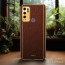 Vaku ® Vivo Y30 Luxemberg Leather Pattern Gold Electroplated Soft TPU Back Cover